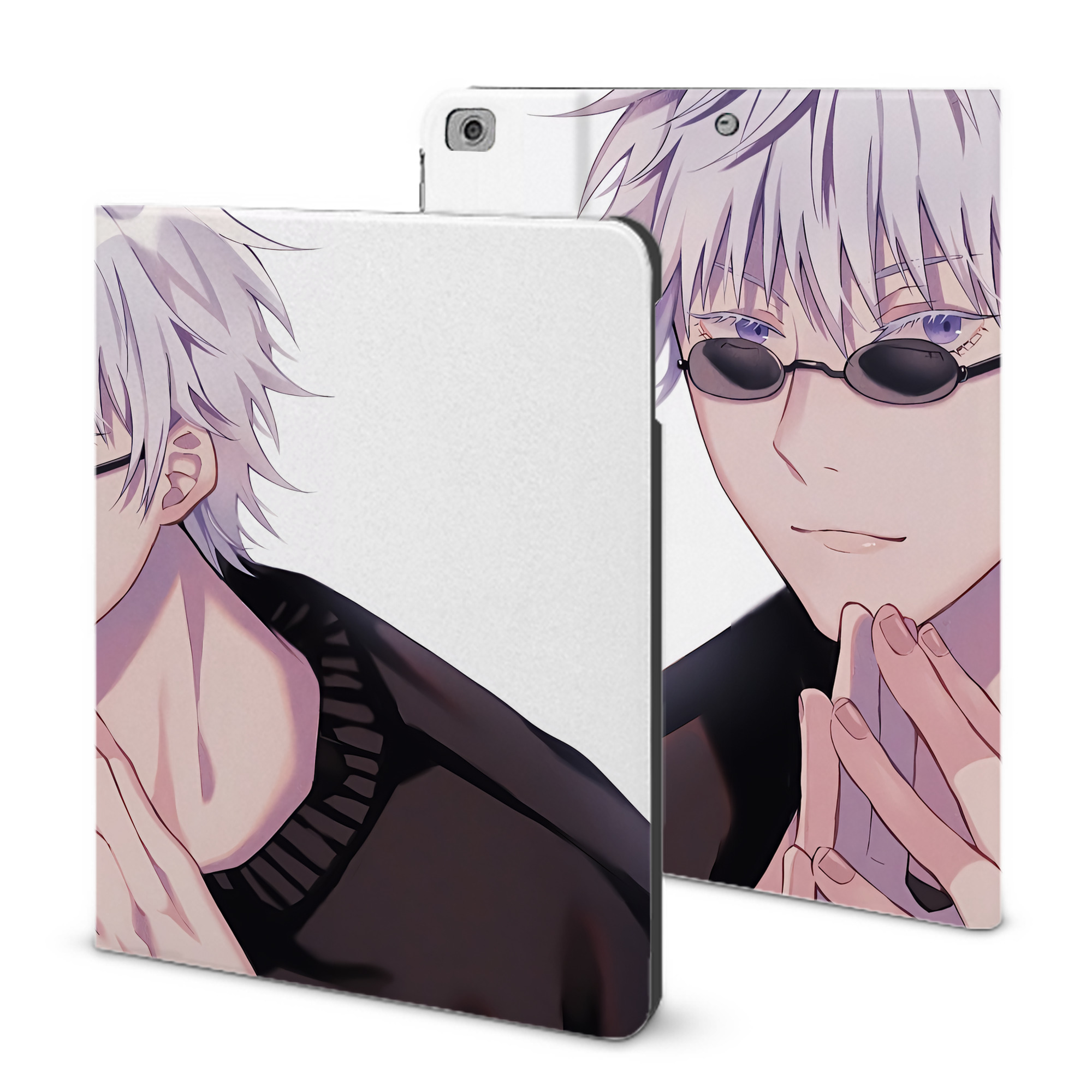 （画像用） 呪術廻戦 Jujutsu Kaisen IPad ケース ブック型 PUレザー TPU 耐衝撃 軽量 薄型 ペン収納なし 全面保護 IPad 各モデル対応